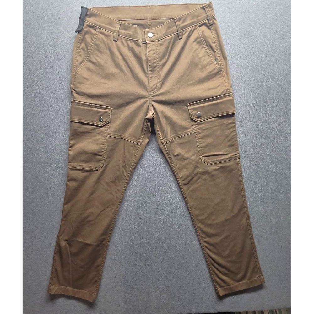 Duluth Trading 40 Grit Brown Cargo Pants Straight Leg Utility Workwear 36x30